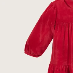 rise little earthling Velvet Dress 9-12m Red Outlet