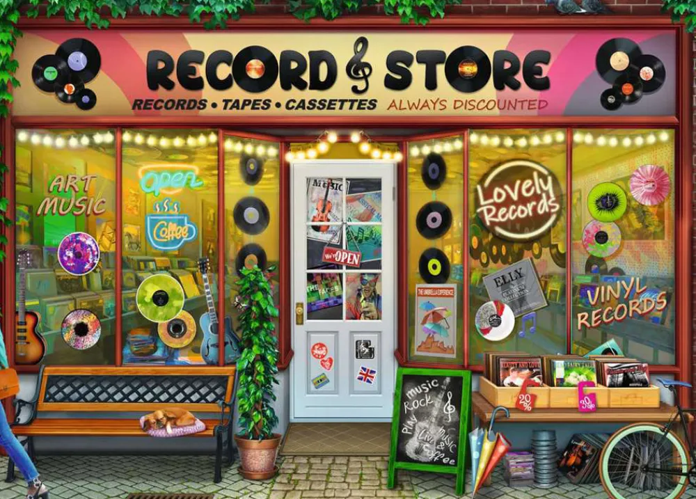 Ravensburger Vintage Vinyl 1000 Pc Puzzle Discount