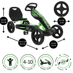 Mastermind Toys X-Speed Pedal Go Kart - Green Best