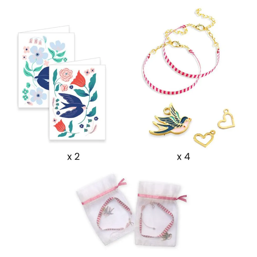 Djeco YOU & ME: Bird Ribbons Bracelet Kit Best