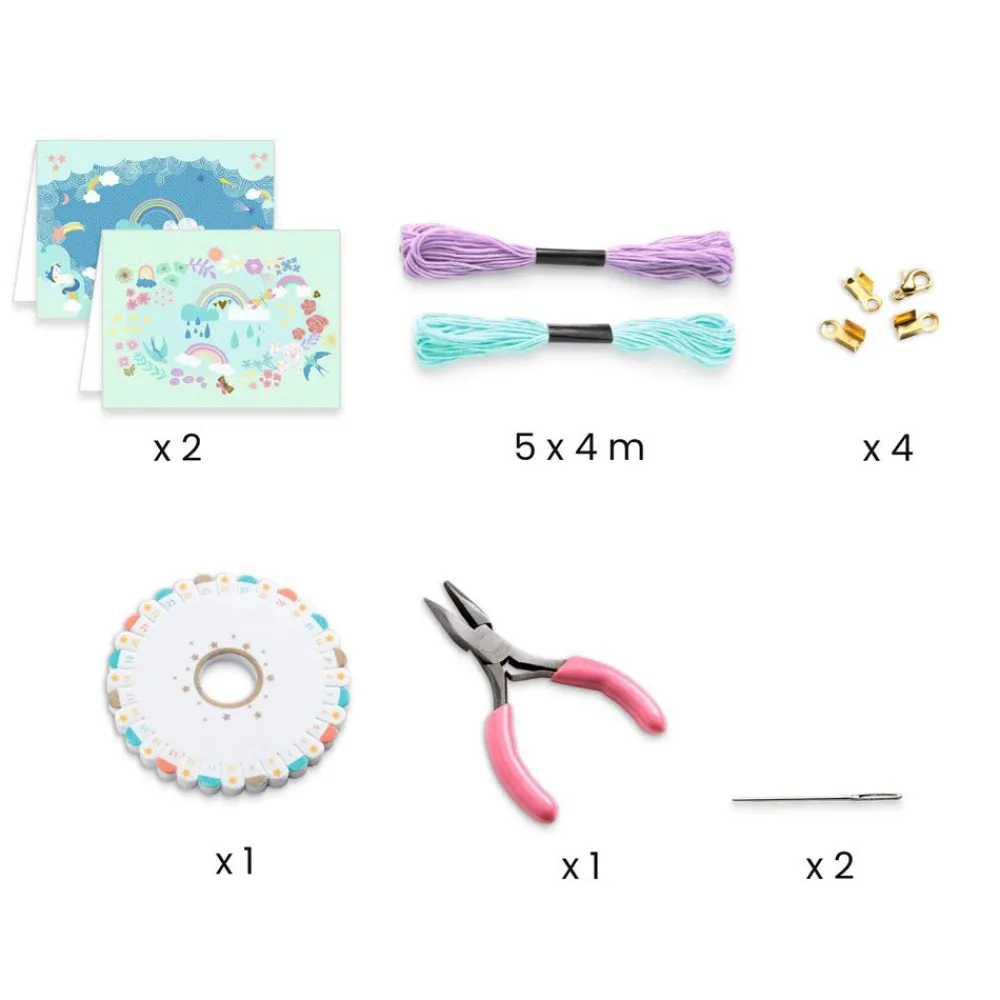 Djeco YOU & ME: Rainbow Kumihimo Bracelet Kit Outlet
