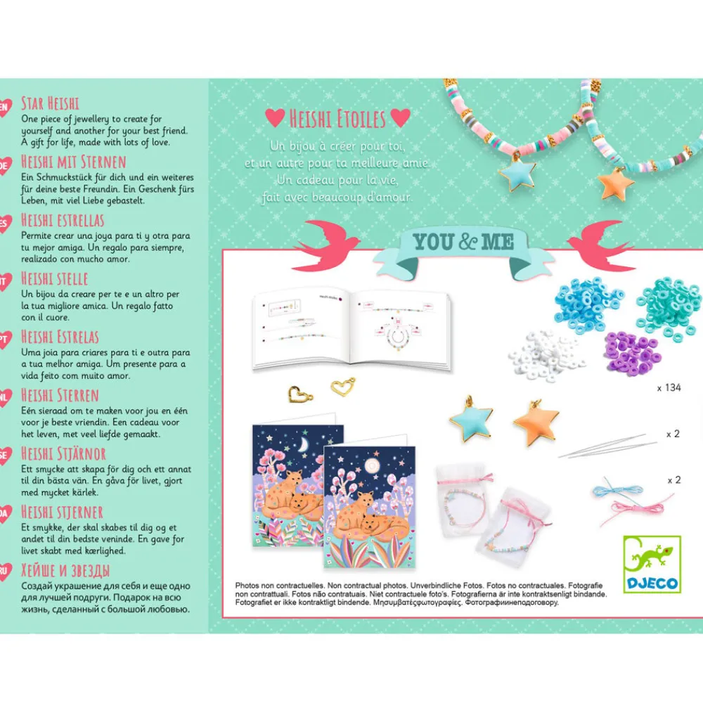 Djeco YOU & ME: Star Heishi Bracelet Kit New
