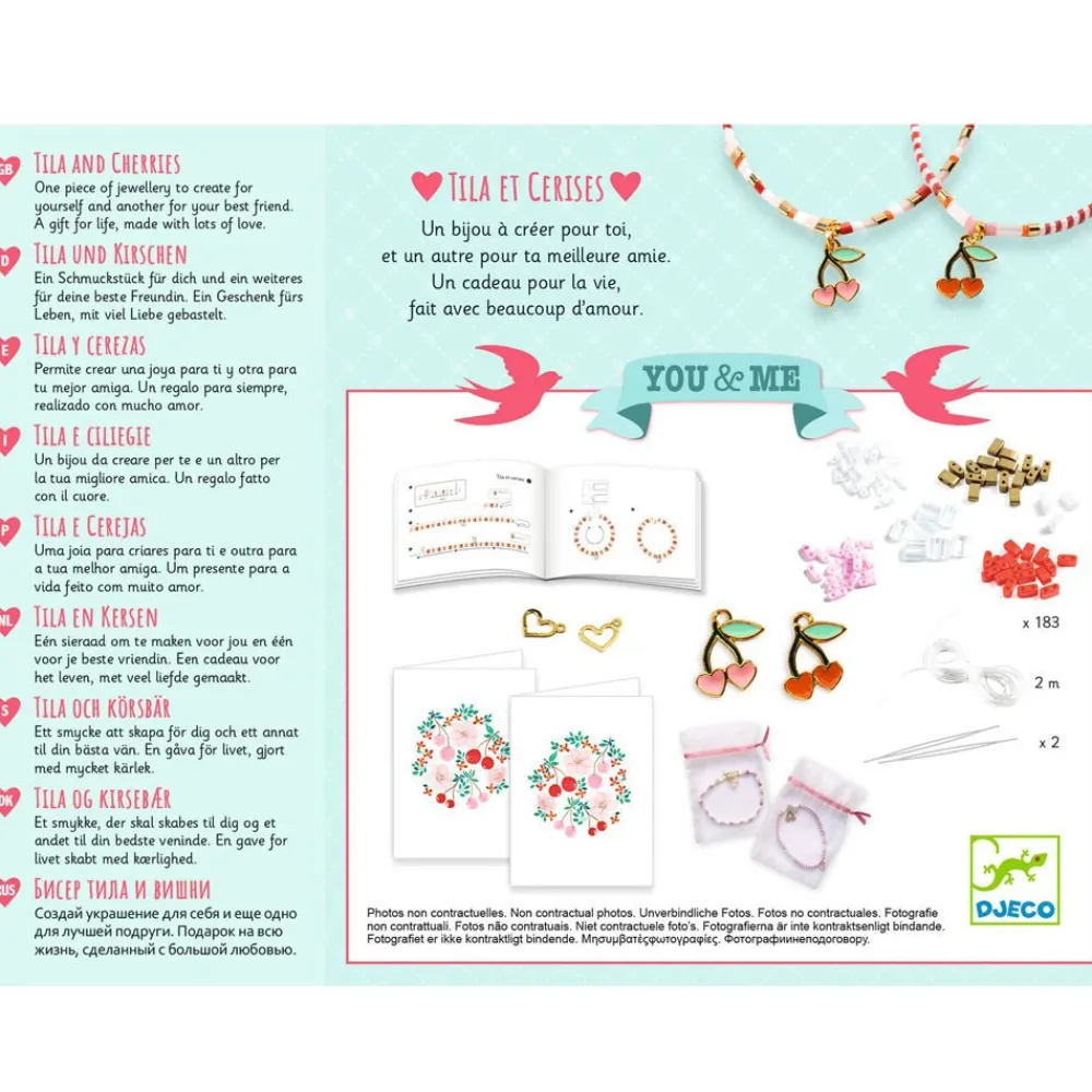 Djeco YOU & ME:Tila and Cherries Bracelet Kit Clearance